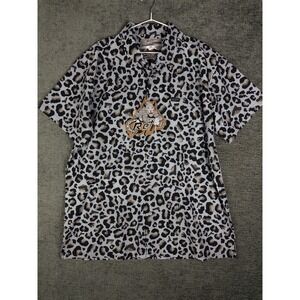 NWT Retro Rifle Shirt Mens 2XL Leopard Vacations Resort Safari Party